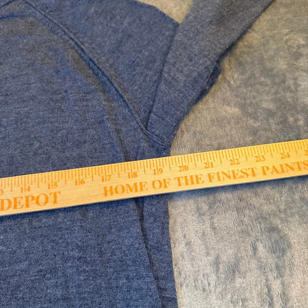 Banana Republic Blue 100% Merino Wool Raglan Crew‎ Neck Sweater Mens Medium
